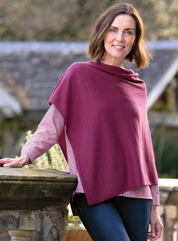 Superweicher Schlupf-Poncho
