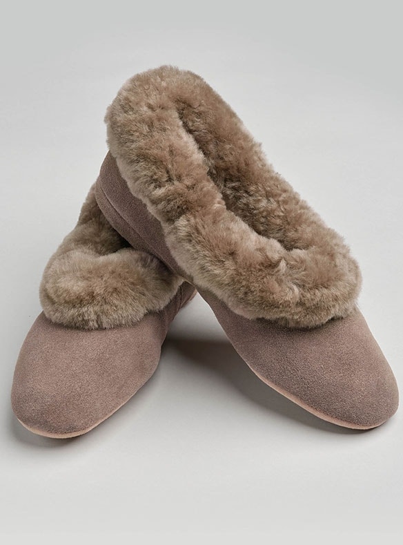 Wildlederpantoffel