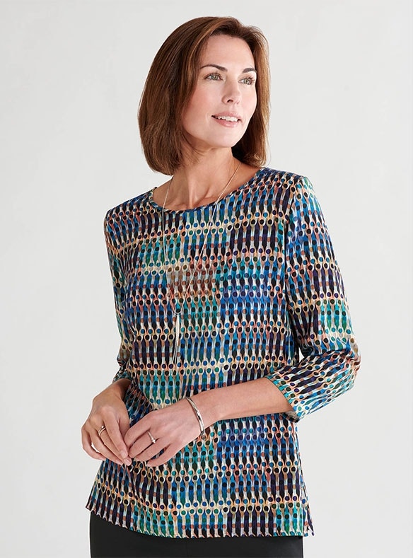 Gewebtes Bijou-Shirt