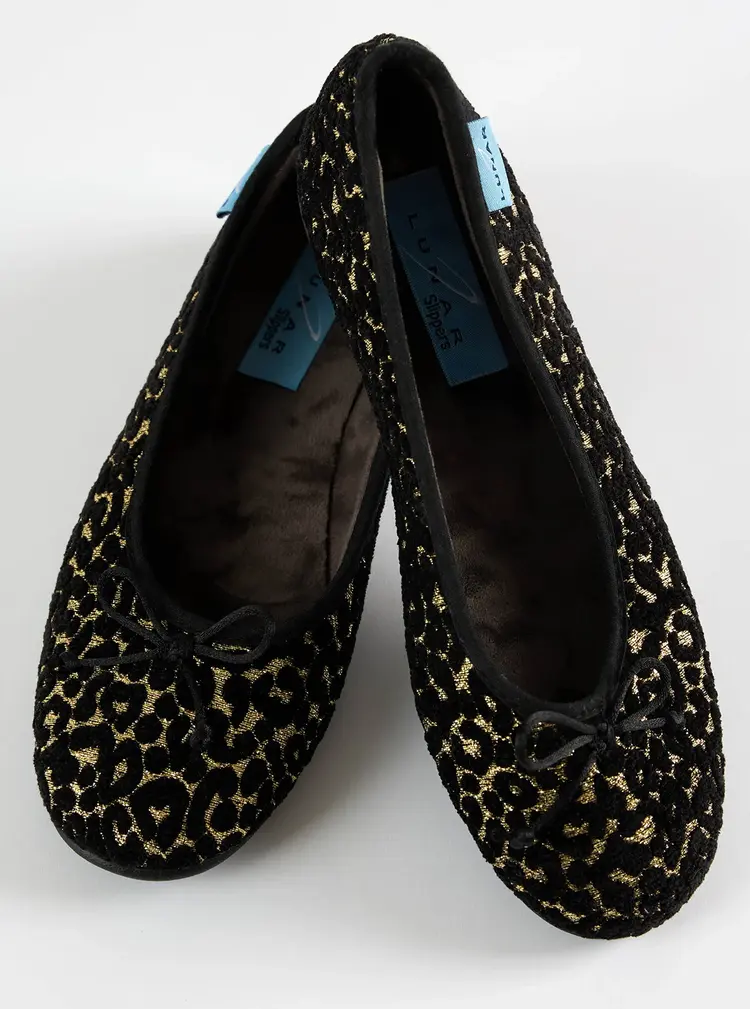 Ballerina-Slipper aus Velours