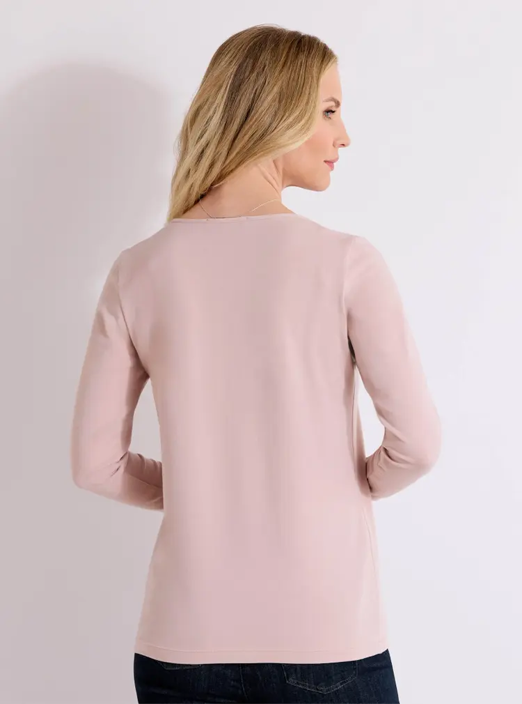 Langarmshirt aus Premium-Baumwollmix