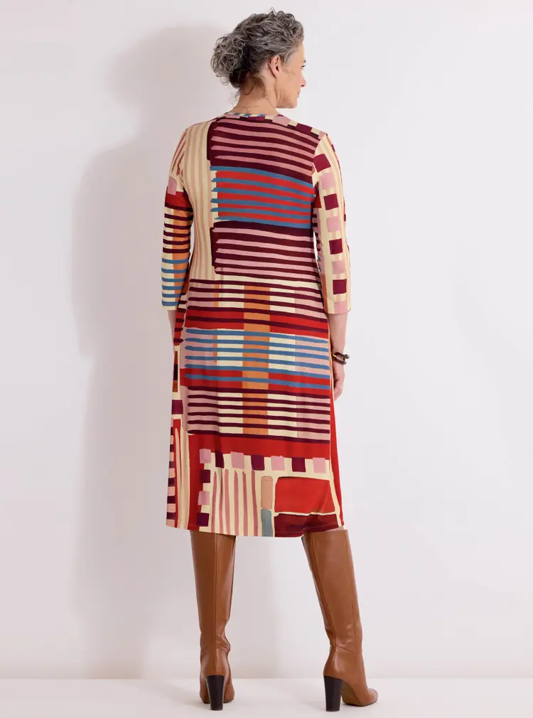 Legeres Jerseykleid in A-Linie