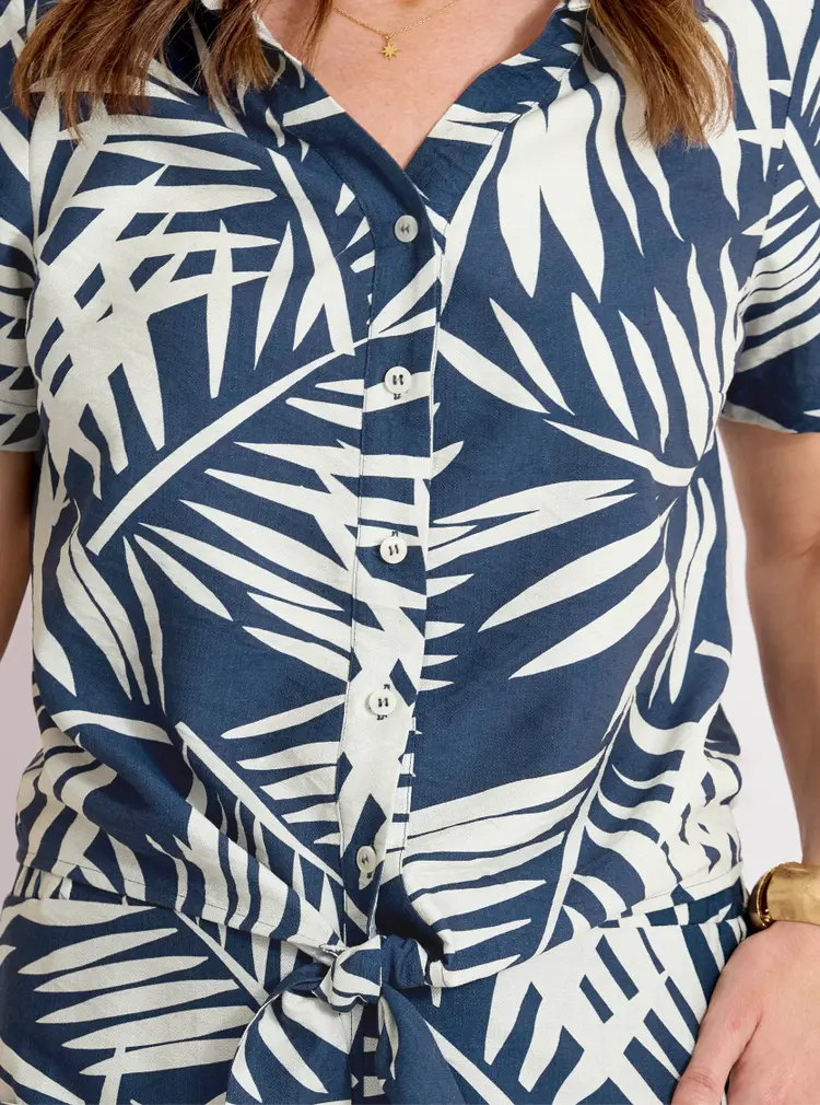 Leichte Bluse mit Knoten-Detail