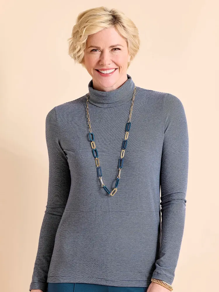 Rollkragenpullover aus superweichem Baumwollmix