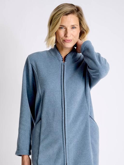 Ladies zip up dressing gown 2025